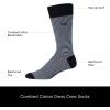 imageCalvin Klein Mens Dress Crew NonBinding Cotton Socks 6PackWhite Blue Multi