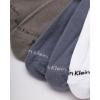 imageCalvin Klein Mens Dress Crew NonBinding Cotton Socks 6PackWhite Blue Multi