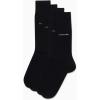 imageCalvin Klein Mens Dress Socks  4 Pack Soft Cotton Blend Striped Crew Socks  Casual Long Work Socks for Men Sizes 712All Black