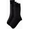 imageCalvin Klein Mens Dress Socks  4 Pack Soft Cotton Blend Striped Crew Socks  Casual Long Work Socks for Men Sizes 712Black