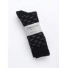 imageCalvin Klein Mens Dress Socks  4 Pack Soft Cotton Blend Striped Crew Socks  Casual Long Work Socks for Men Sizes 712Black Logo