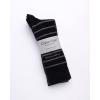imageCalvin Klein Mens Dress Socks  4 Pack Soft Cotton Blend Striped Crew Socks  Casual Long Work Socks for Men Sizes 712Black Stripe