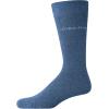 imageCalvin Klein Mens Dress Socks  4 Pack Soft Cotton Blend Striped Crew Socks  Casual Long Work Socks for Men Sizes 712Blue Multi