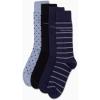 imageCalvin Klein Mens Dress Socks  4 Pack Soft Cotton Blend Striped Crew Socks  Casual Long Work Socks for Men Sizes 712Blue Stripe
