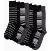 imageCalvin Klein Mens Dress Socks  8 Pack Breathable Cotton Blend Crew Socks  Casual Long Work Sock for Men Sizes 712Black Assorted