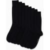 imageCalvin Klein Mens Dress Socks  8 Pack Breathable Cotton Blend Crew Socks  Casual Long Work Sock for Men Sizes 712Black Texture