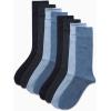 imageCalvin Klein Mens Dress Socks  8 Pack Breathable Cotton Blend Crew Socks  Casual Long Work Sock for Men Sizes 712Blue Solid