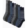 imageCalvin Klein Mens Dress Socks  8 Pack Breathable Cotton Blend Crew Socks  Casual Long Work Sock for Men Sizes 712Navy Assorted