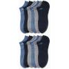 imageCalvin Klein Mens No Show Lightweight Cushioned Low Cut Socks 12 PackBlue Assorted
