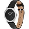 imageCalvin Klein Womens CK Monogram Leather Watch 32mm Case  Iconic Patterned Dial Timeless Minimalist Style  Gift for HerBlack