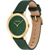 imageCalvin Klein Womens CK Monogram Leather Watch 32mm Case  Iconic Patterned Dial Timeless Minimalist Style  Gift for HerGreen