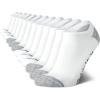 imageCalvin Klein Mens No Show Lightweight Cushioned Low Cut Socks 12 PackAll White
