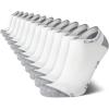 imageCalvin Klein Mens No Show Lightweight Cushioned Low Cut Socks 12 PackWhite Assorted