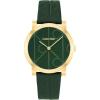 imageCalvin Klein Womens CK Monogram Leather Watch 32mm Case  Iconic Patterned Dial Timeless Minimalist Style  Gift for HerGreen