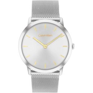 imageCalvin Klein Exceptional  Womens and Mens 2H Quartz Watch Stainless Steel with Mesh Bracelet  Water Resistant 3 ATM30 Meters  Trendy CK Watches for Him and Her  37 mmSilver