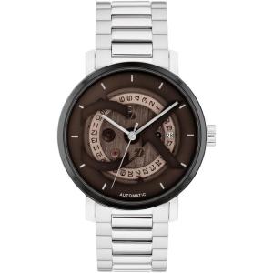 imageCalvin Klein Mens CK Iconic  40mm 3H Automatic Watch  Stainless Steel Bracelet  Water Resistance 30 Meters  SelfWinding Mechanical Movement  Luxury Timepiece  Gift for HimSilverBrown