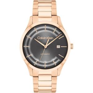 imageCalvin Klein Mens CK Iconic  40mm 3H Automatic Watch  Stainless Steel Bracelet  Water Resistance 30 Meters  SelfWinding Mechanical Movement  Luxury Timepiece  Gift for HimRose Plated