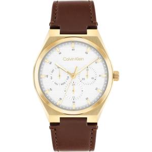 imageCalvin Klein Mens CK Motion Stainless Steel Watch  39mm Slim Case Multifunction Link Bracelet Versatile Everyday Style Gift for HimBrown