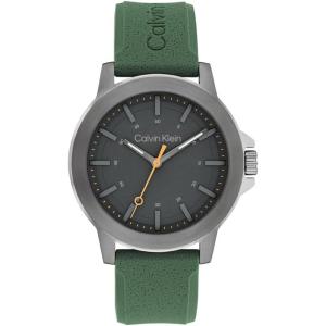 imageCalvin Klein Mens CK Reset  42mm 3H Quartz Watch  Sporty Silicone Strap  Water Resistance 30 Meters  Premium Fashion Timepiece with a Bold Look  Gift for HimGreen