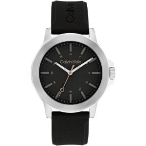 imageCalvin Klein Mens CK Reset  42mm 3H Quartz Watch  Sporty Silicone Strap  Water Resistance 30 Meters  Premium Fashion Timepiece with a Bold Look  Gift for HimBlack