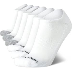 imageCalvin Klein Mens Socks  Lightweight No Show Ankle Socks 6 PackAll White