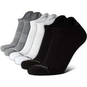 imageCalvin Klein Mens Socks  Lightweight No Show Ankle Socks 6 PackBlackWhiteGrey Tab