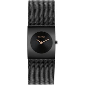 imageCalvin Klein Womens CK Pulse Stainless Steel Watch  21mm Geometric Case Mesh Bracelet Petite Iconic Style  Gift for HerBlack