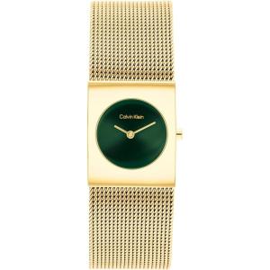 imageCalvin Klein Womens CK Pulse Stainless Steel Watch  21mm Geometric Case Mesh Bracelet Petite Iconic Style  Gift for HerGold Plated