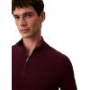 imageCalvin Klein Mens Wool Blend Quarter Zip SweaterWinetasting