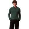 imageCalvin Klein Mens Wool Blend Quarter Zip SweaterHunter Green
