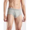 imageCalvin Klein Mens Cotton Classics 3Pack Brief3 Grey Heather
