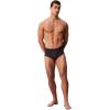 imageCalvin Klein Mens Cotton Classics 3Pack BriefMicro Chip  Diamond Logo  Zoni Beach  Ink