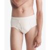 imageCalvin Klein Mens Cotton Classics 3Pack BriefTuffet  Red Carpet tapioca
