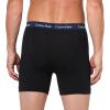 imageCalvin Klein Mens Cotton Stretch 3Pack Boxer BriefBlack Bodies W Blue Shadow  Supreme Green  Chalk Wbs
