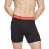 imageCalvin Klein Mens Cotton Stretch 3Pack Boxer BriefBlack Bodies W Byou Blue  Exotic Coral  Topaz Gemstone