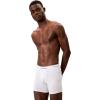 imageCalvin Klein mens Icon Cotton Stretch 3pack Boxer BriefGrey Heather  White  Black