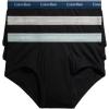 imageCalvin Klein Mens Cotton Classics 3Pack BriefBlack Bodies W Classic Navy  Sage Meadow  Grey Heather