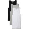 imageCalvin Klein Mens Cotton Classics 3Pack TanksBlack  Grey Heather  White
