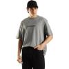 imageCalvin Klein Mens Relaxed Fit CK Logo Crewneck TShirtMedium Grey Heather