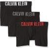 imageCalvin Klein mens Intense Power 3pack Boxer BriefBlack Bodies W Black  Grey Sky  Pompeian Red Logos