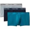 imageCalvin Klein mens Underwear Micro Stretch 3 Pack TrunkSleet  Teal Marine  Shoreline