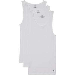 imageCalvin Klein Mens Cotton Classics 3Pack Tanks3 White