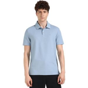 imageCalvin Klein Mens Micro Waffle PolosFaded Denim