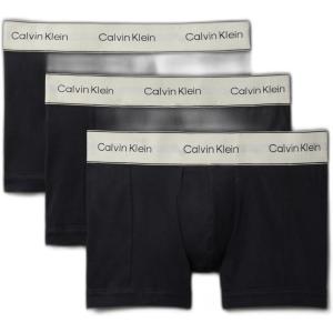 imageCalvin Klein Mens Pima Cotton 3Pack Trunk3 Black