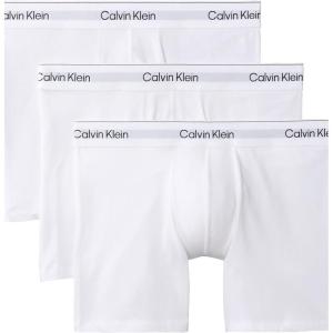 imageCalvin Klein mens Icon Cotton Stretch 3pack Boxer Brief3 White