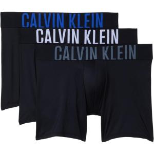 imageCalvin Klein mens Intense Power 3pack Boxer BriefBlack RoyaltyTurbulence Logo