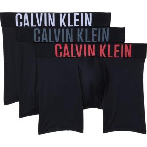 imageCalvin Klein mens Intense Power 3pack Boxer BriefBlack WWhiteTurbulenceVermillion Brown Logos