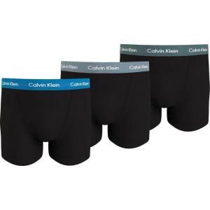imageCalvin Klein mens Underwear Micro Stretch 3 Pack TrunkB Vivid Bl  Arona  Sageb Grn Wbs