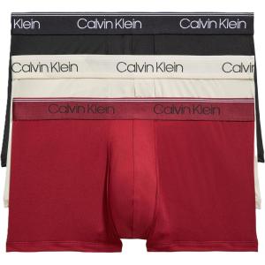 imageCalvin Klein mens Underwear Micro Stretch 3 Pack TrunkBlack  Syrah  Cocoon