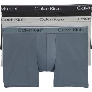 imageCalvin Klein mens Underwear Micro Stretch 3 Pack TrunkBlack  Turbulence  Griffin